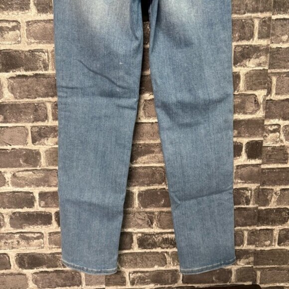 Good American ALWAYS FITS GOOD CLASSIC SLIM STRAIGHT JEANS 6-12 light wash - Picture 8 of 9